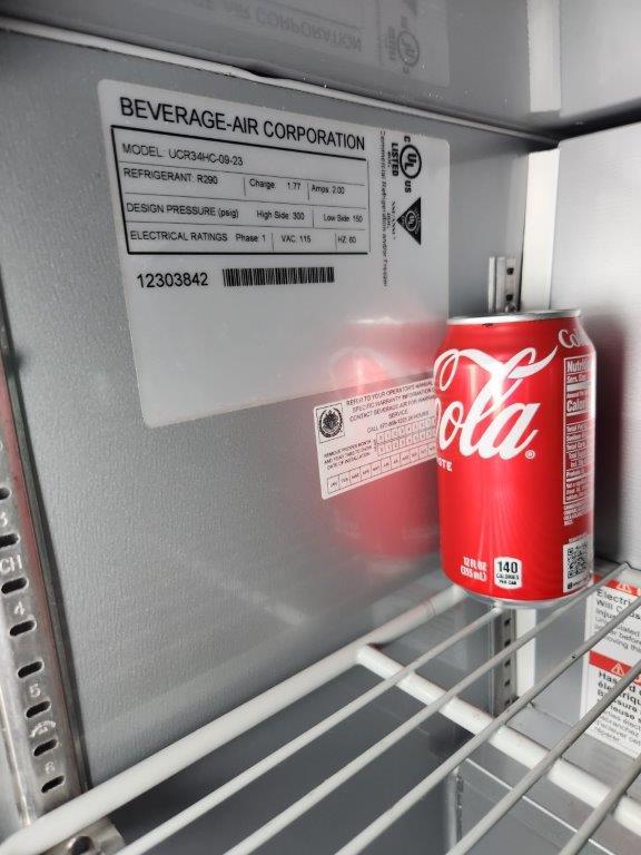 Beverage-Air Undercounter Refrigerator Model UCR34-C-09-23