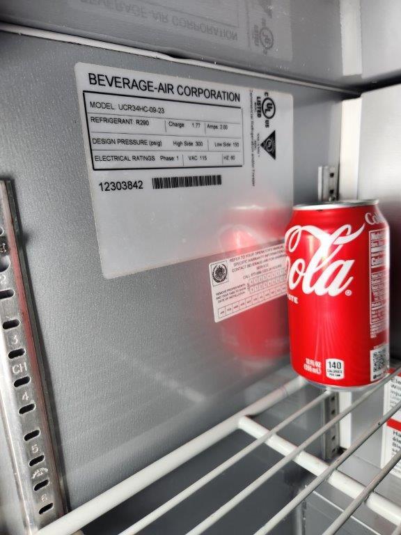 Beverage-Air Undercounter Refrigerator Model UCR34-C-09-23