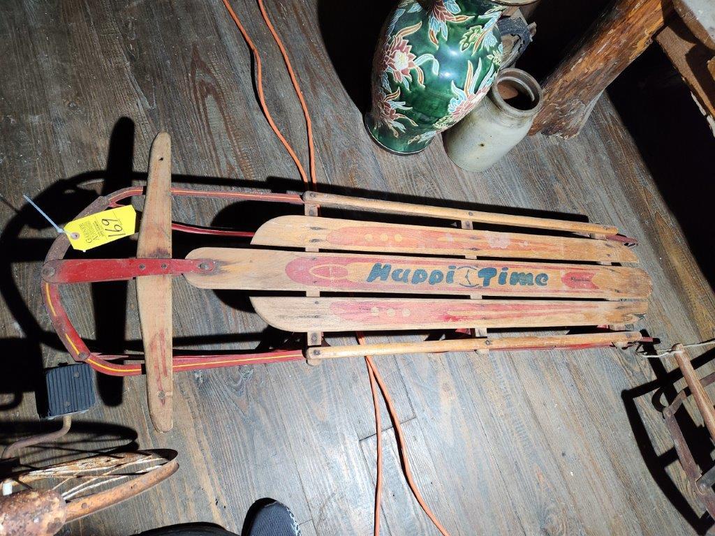 Vintage Sears Happi Time Flying Arrow Flexible Sled