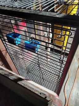 Large Metal Bird Cage with Stand