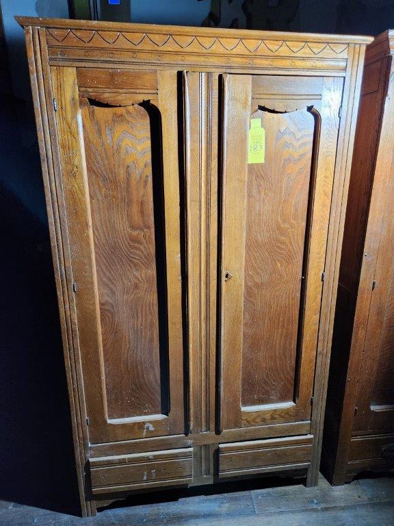 Wood Armoire - Appears Antique