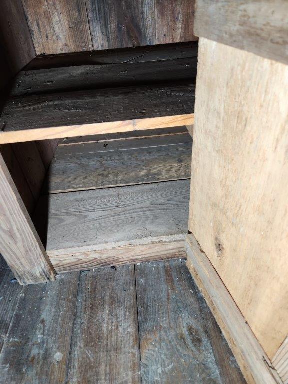 Primitive Wood Hutch Cabinet