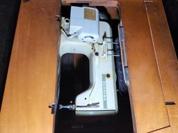 Bernina Sewing Machine in Wood Cabinet