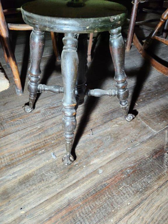 Antique Clawfoot Piano Stool