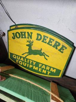 John Deere Signs & Milk Bottles