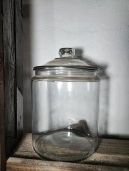 3 Large Glass Jars with Lids