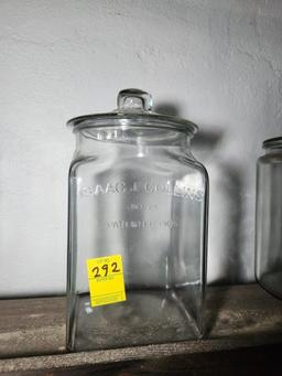 3 Large Glass Jars with Lids