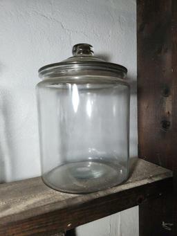3 Large Glass Jars with Lids
