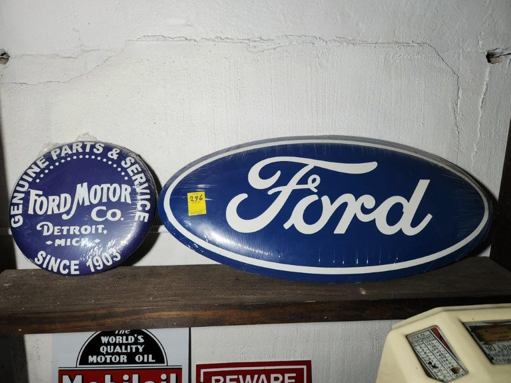 2 Ford Motor Signs