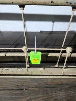 Metal Bed Frame & Rails - Appears Full Size