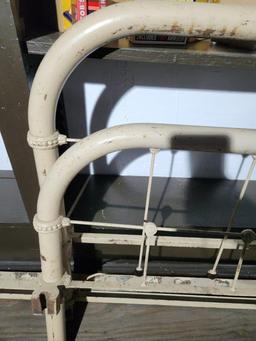 Metal Bed Frame & Rails - Appears Full Size