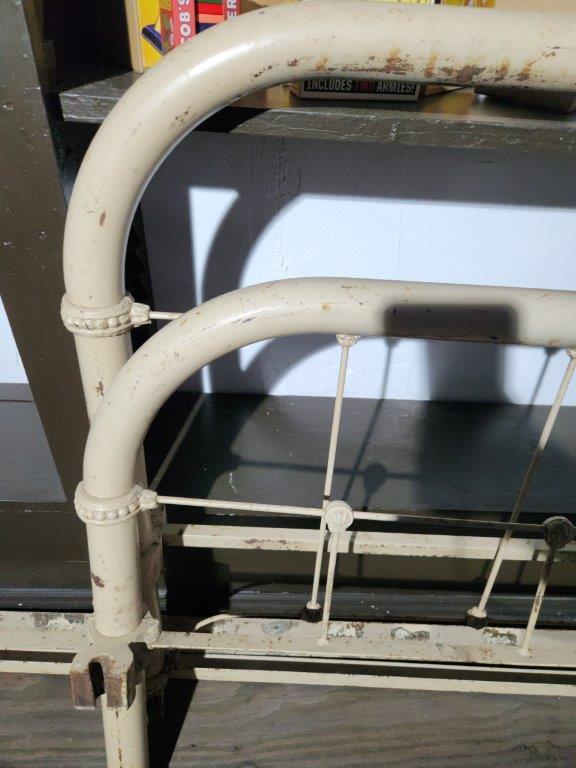 Metal Bed Frame & Rails - Appears Full Size