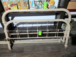 Metal Bed Frame & Rails - Appears Full Size