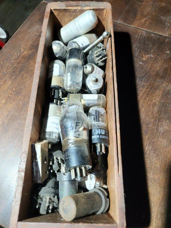 Box of Collectible Radio/TV Tubes