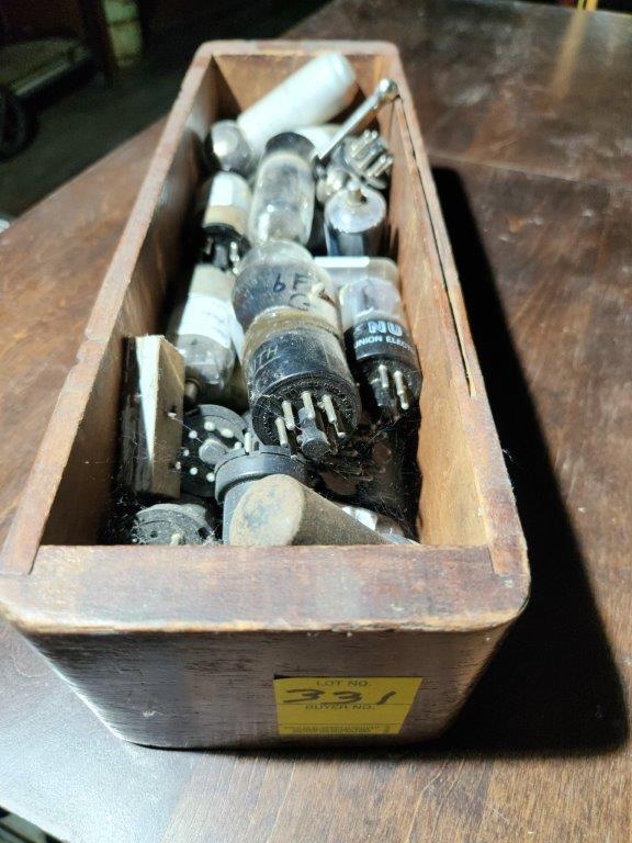 Box of Collectible Radio/TV Tubes