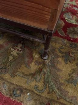 Wood Coffee Table with Hinged Top