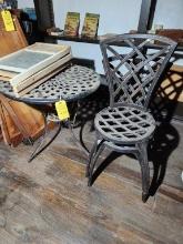 Metal Table & 2 Chairs