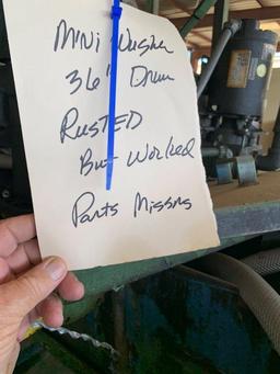 Mini Parts Washer 36" Drum