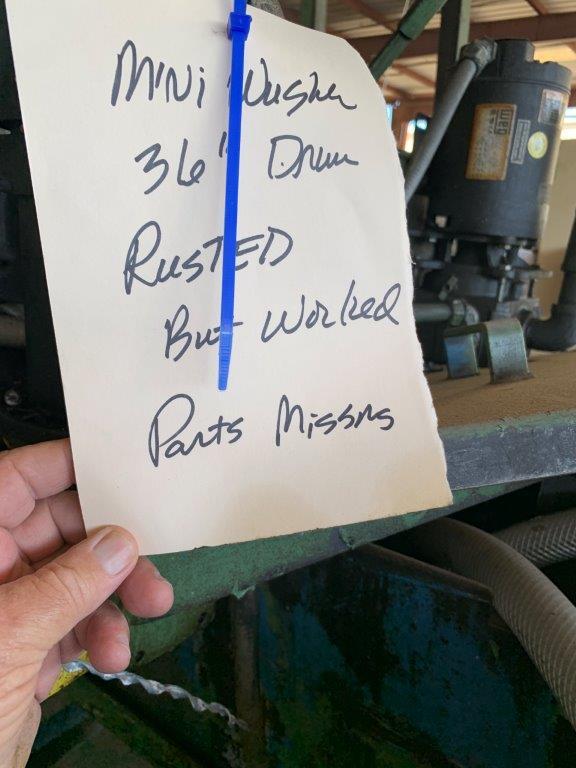 Mini Parts Washer 36" Drum