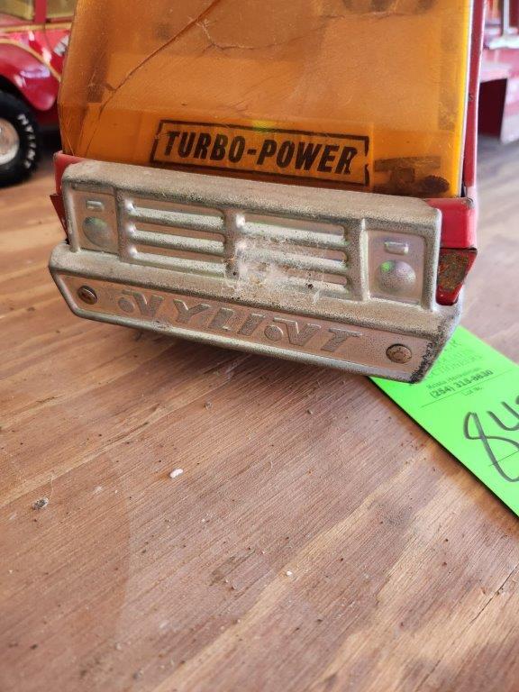 N.F.D. #6 Turbo Power with Hook & Ladder Trailer (Nylint Fire Dept.) - Metal, Vintage