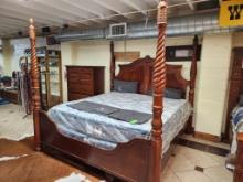 King Poster Bed - Mattress not Included