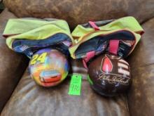 Dale Earnhardt & Jeff Gordon Brunswick Bowling Balls