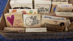 LOT OF 40 ASSORTED INK STAMPS