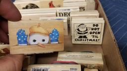 LOT OF 40 ASSORTED INK STAMPS