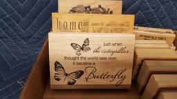 LOT OF 40 ASSORTED INK STAMPS
