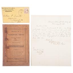 Lieutenant Samuel Boyer Davis, Johnson's Island POW, 1865 ALS, Plus