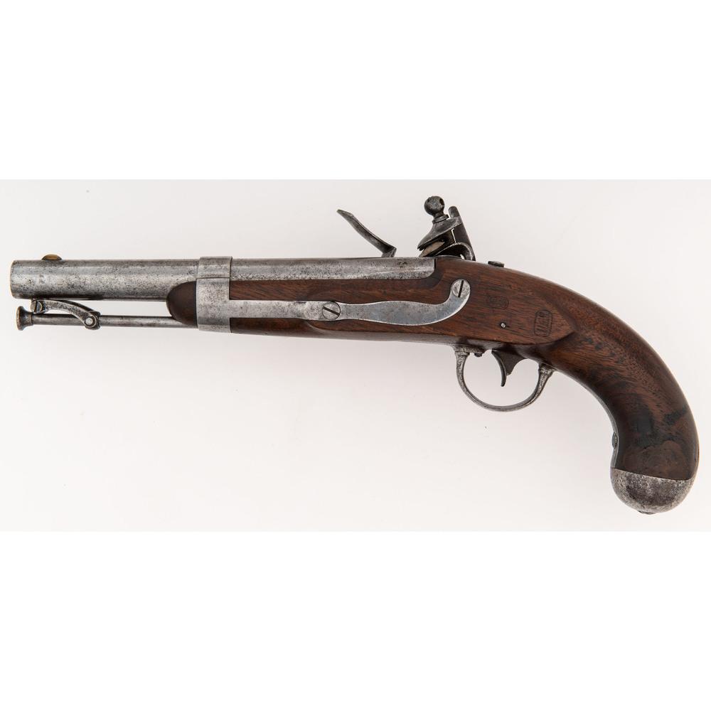 Waters Contract U.S. Model 1836 Flintlock Pistol