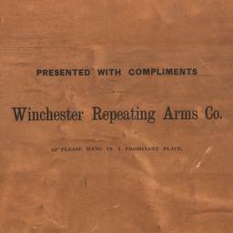 Winchester Repeating Arms Co "Single W" Cartridge Board