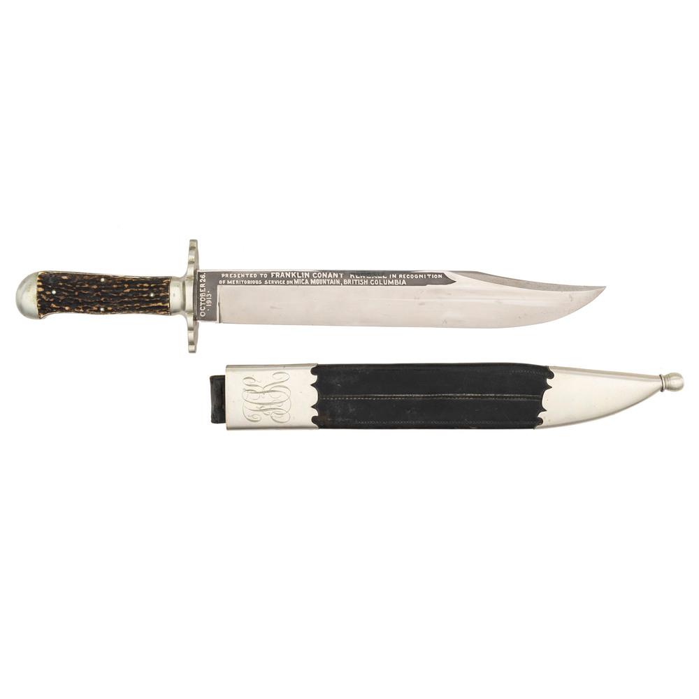 Massive Presentation Clipped Point Bowie knife