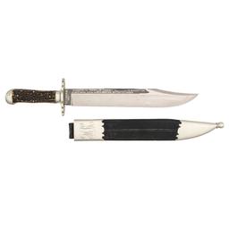 Massive Presentation Clipped Point Bowie knife