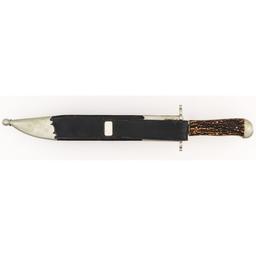 Massive Presentation Clipped Point Bowie knife