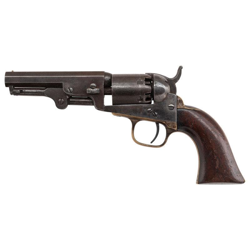 Colt Model 1849 Pocket Revolver Inscribed To Andrew Morse Jr - 3rd Mass & 1st LA Cav. Wounded Twice