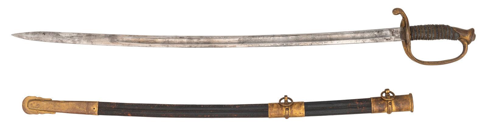 Imported Foot Officer's Sword Presented to Maj. (Col.) James A. Lane - WIA at Gettysburg
