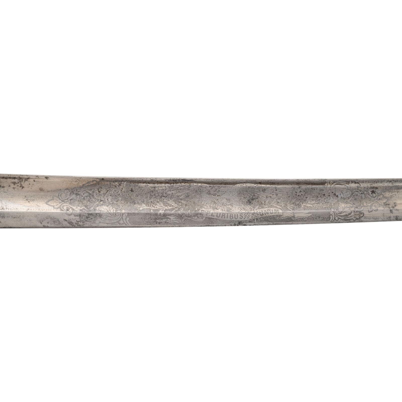 Imported Foot Officer's Sword Presented to Maj. (Col.) James A. Lane - WIA at Gettysburg