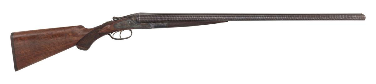 **F-Grade Lefever Arms Company SxS Hammerless Shotgun with Twist Steel Barrels