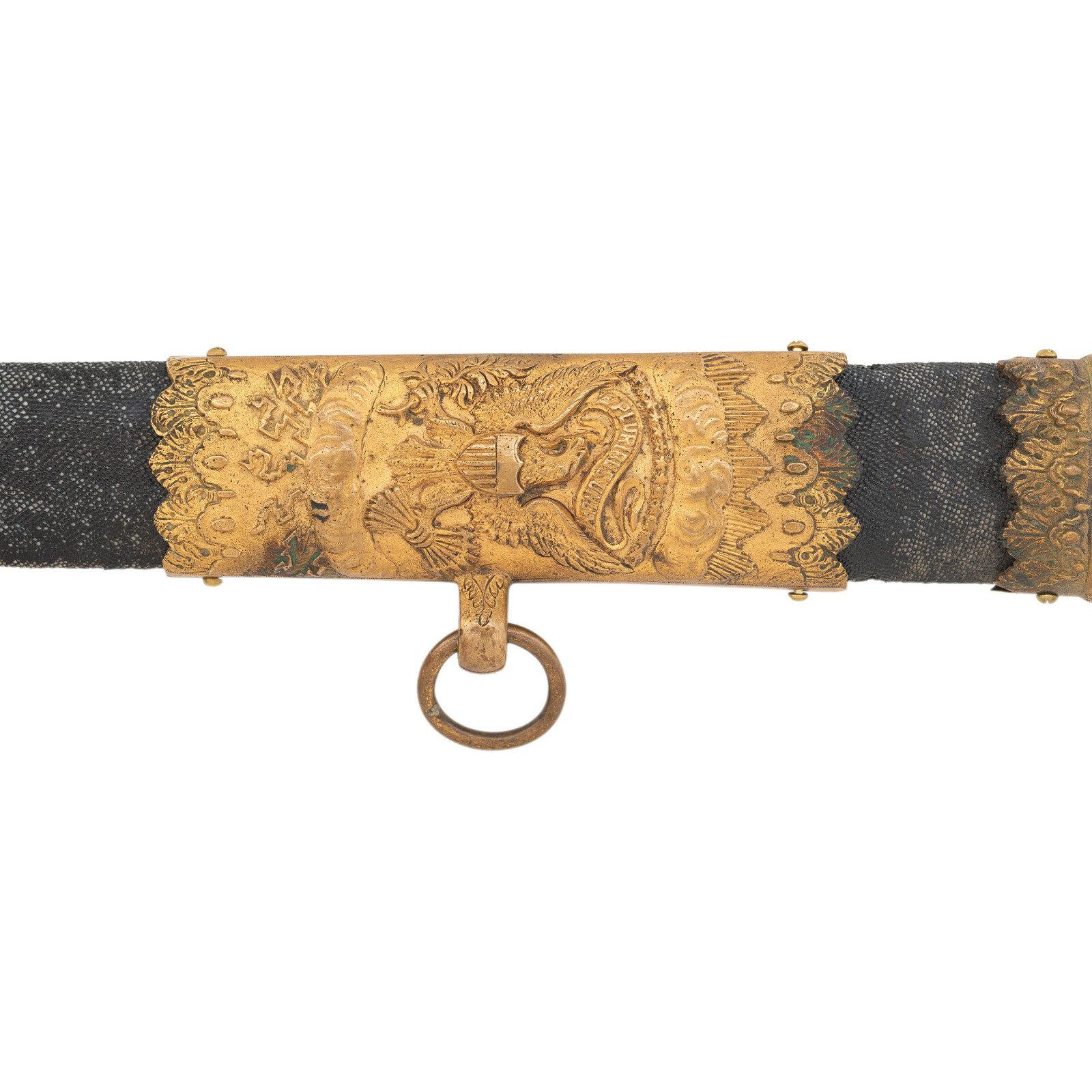 G.W. Simons & Bro. Retailed Collins Model 1850 Foot Officer's Sword of Capt. Joseph Vaughan