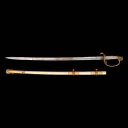 Silver Gripped Schuyler, Hartley & Graham Presentation Sword of Lt. James March - 32nd Mass Infantry