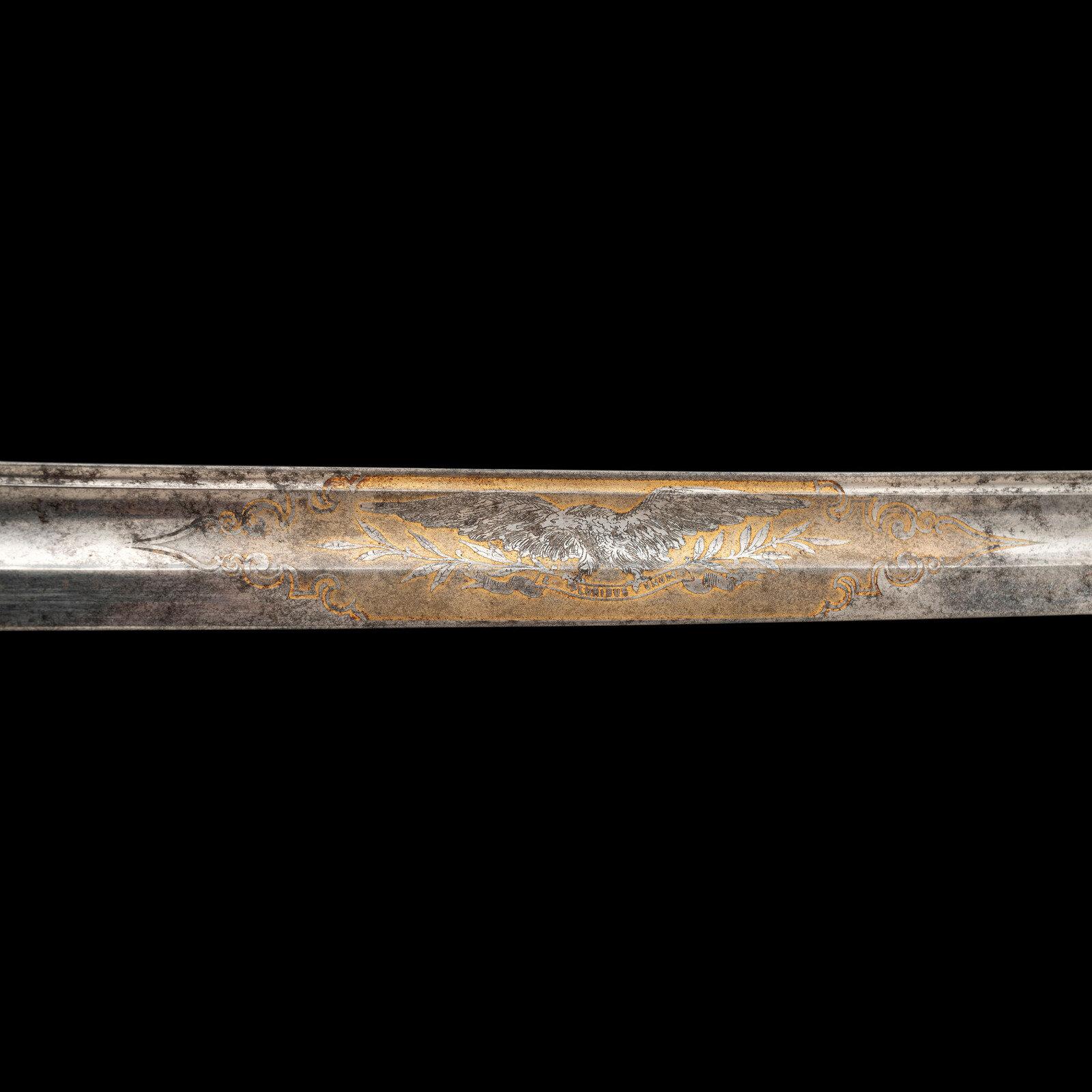 Silver Gripped Schuyler, Hartley & Graham Presentation Sword of Lt. James March - 32nd Mass Infantry