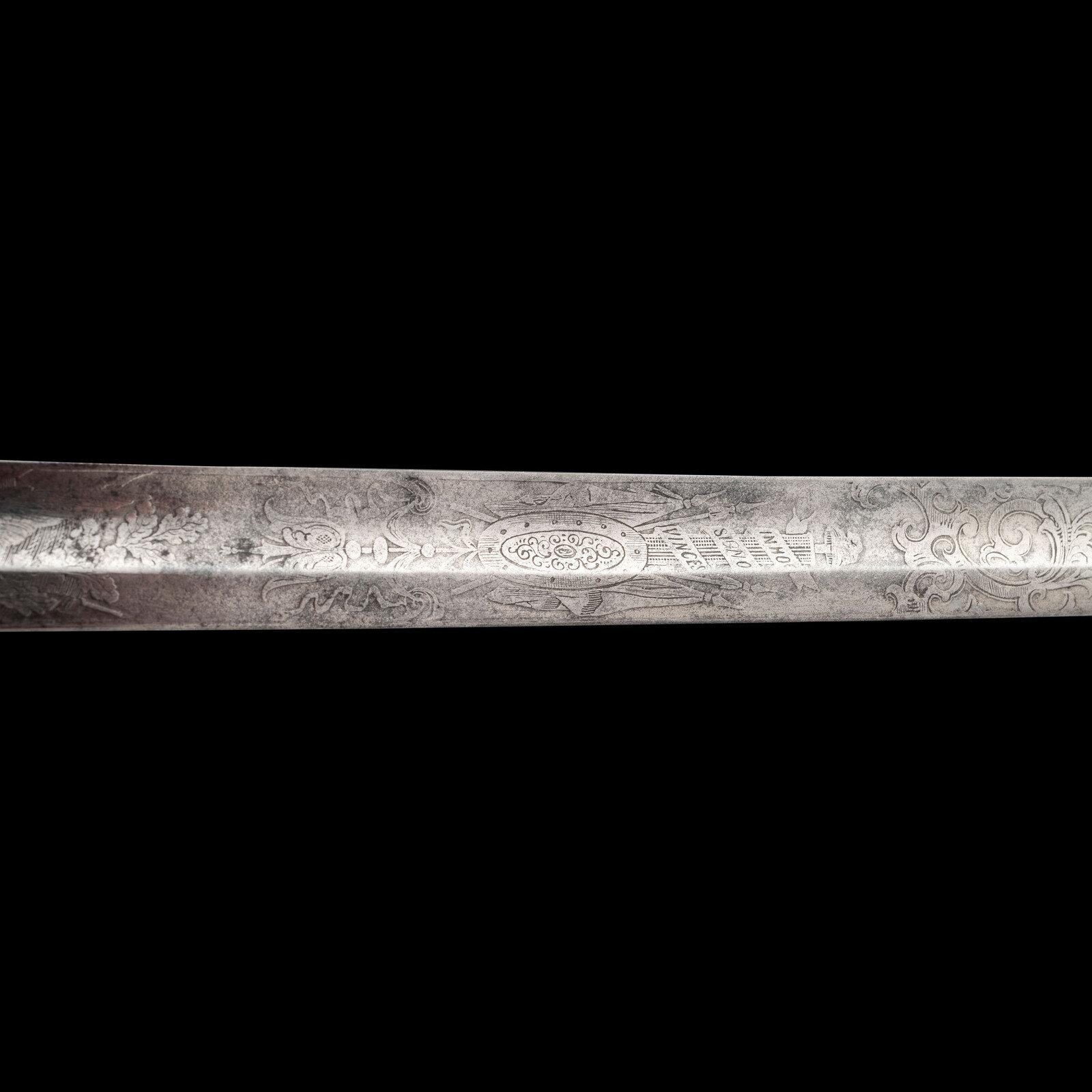 Cent Guard Style Presentation Sword of Capt. A.T. Farwell, KIA, Sword Captured by Capt. J.B. Hughes