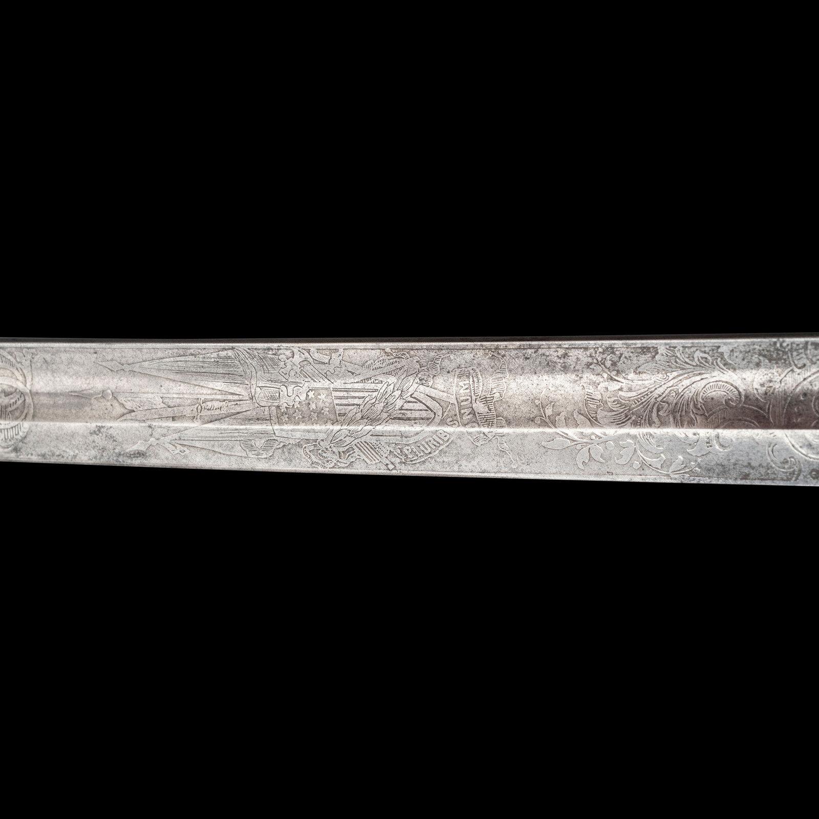 Cent Guard Style Presentation Sword of Capt. A.T. Farwell, KIA, Sword Captured by Capt. J.B. Hughes