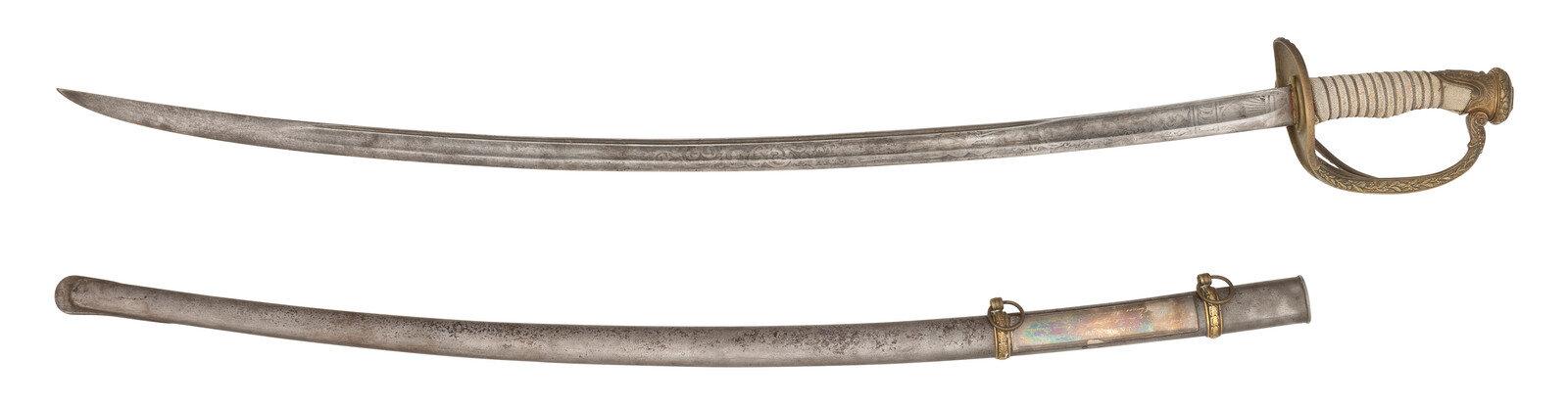 Klingenthal Cavalry Officers Saber Presented to Col. Albert Brackett - 9th Illinois Cavalry