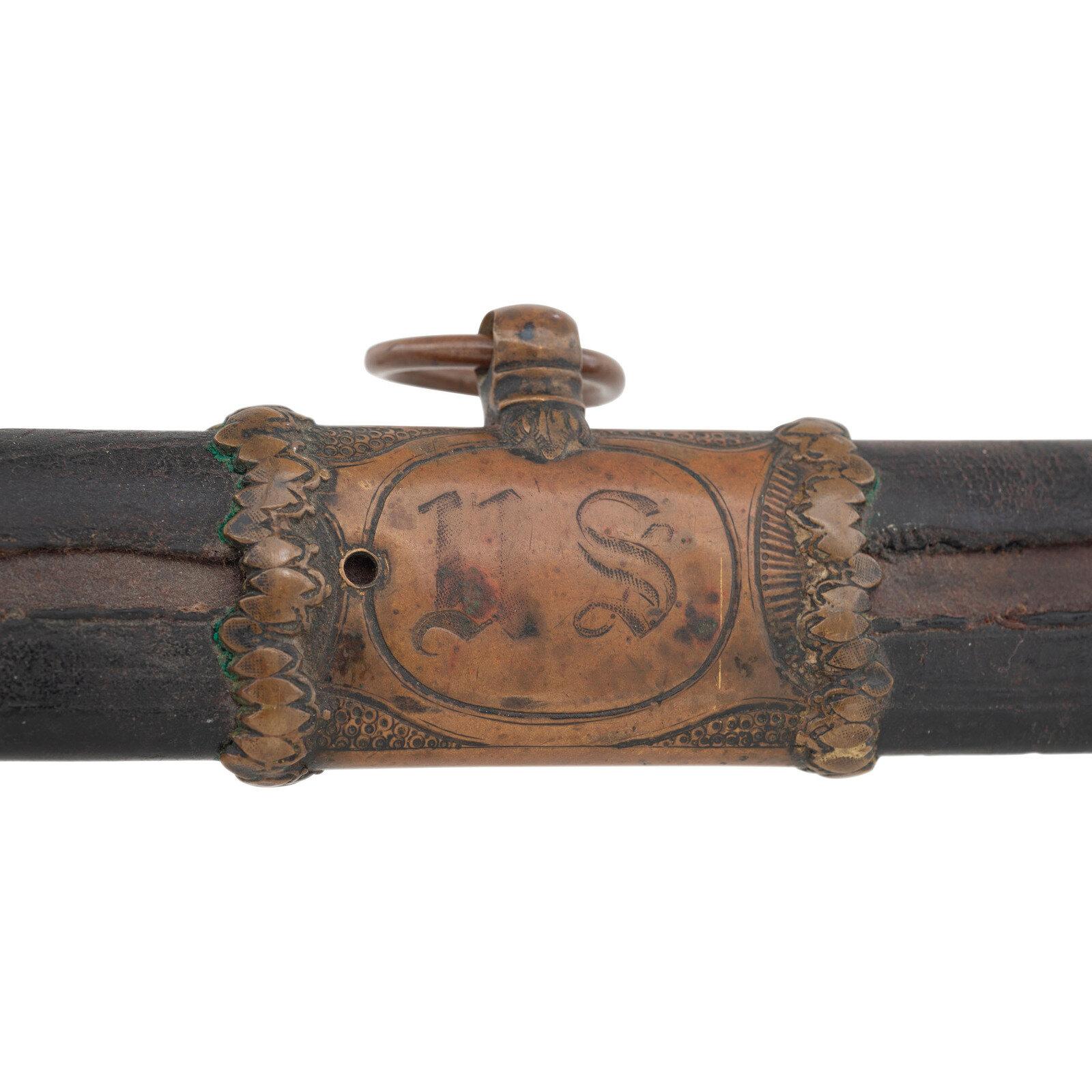Import Foot Officers Sword with Scabbard to Capt.  S.E. Thomason - Captured and Descended in Texas