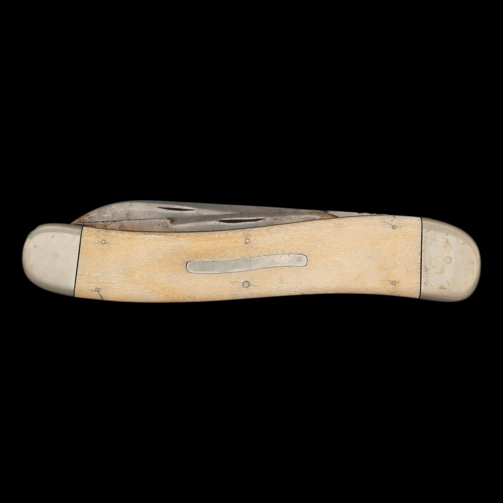 Massive Coquanoc Works Three-Bladed Folding Knife Possibly for the 1876 Centennial in Philadelphia