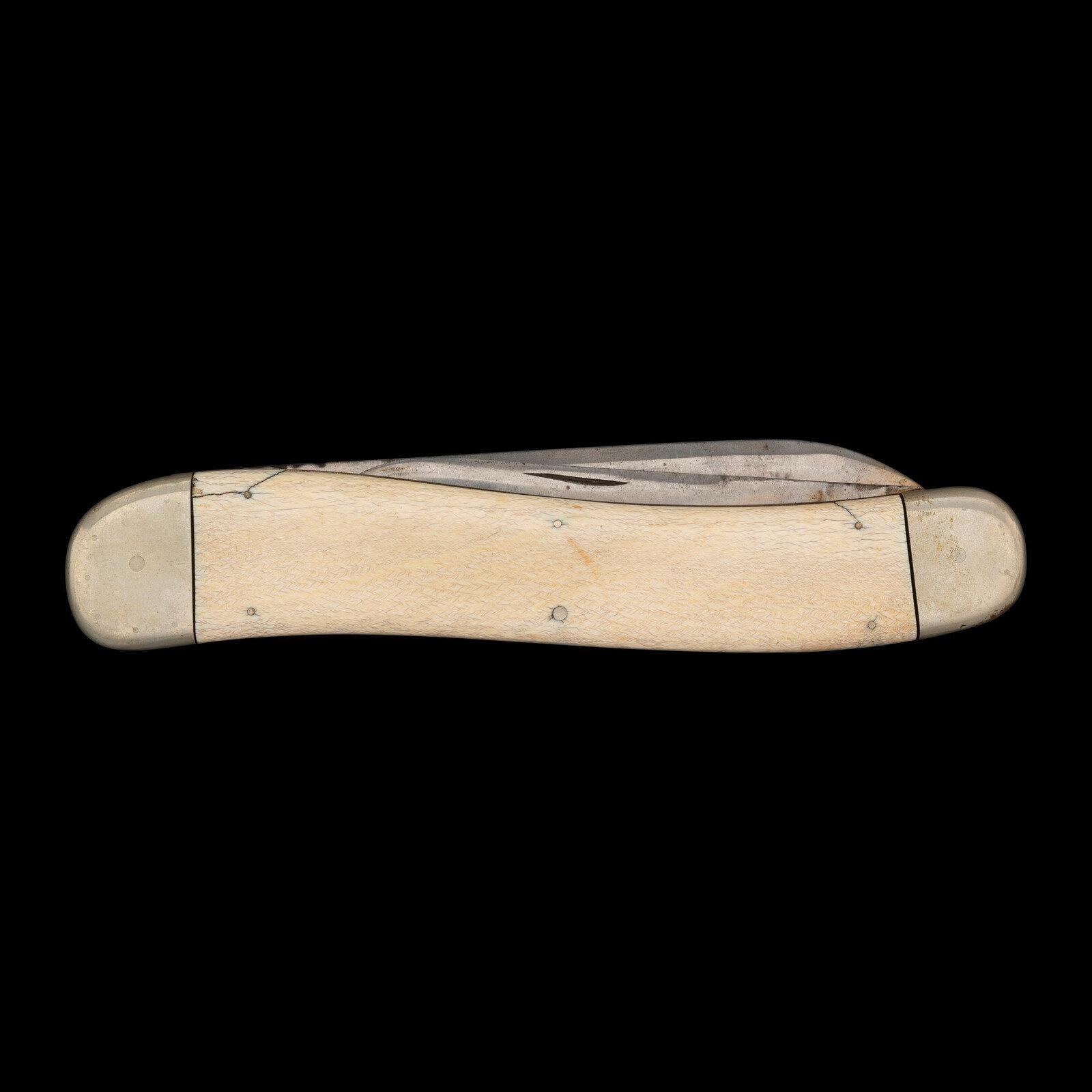 Massive Coquanoc Works Three-Bladed Folding Knife Possibly for the 1876 Centennial in Philadelphia