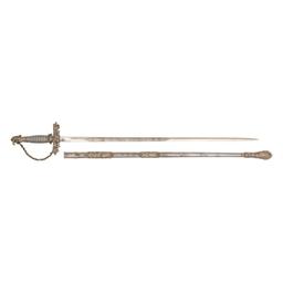 Improved Order of Red Men Fraternal Sword Named to Elisha Pease (Three Time Texas Governor)