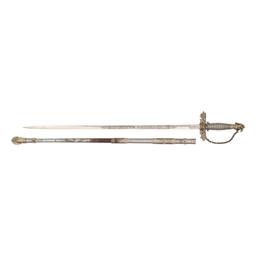 Improved Order of Red Men Fraternal Sword Named to Elisha Pease (Three Time Texas Governor)